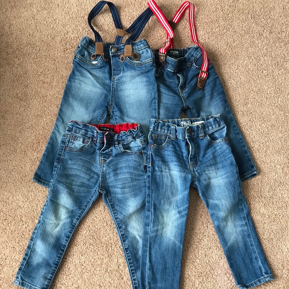 GOOD CONDITION 18-24mth Jeans and suspenders
